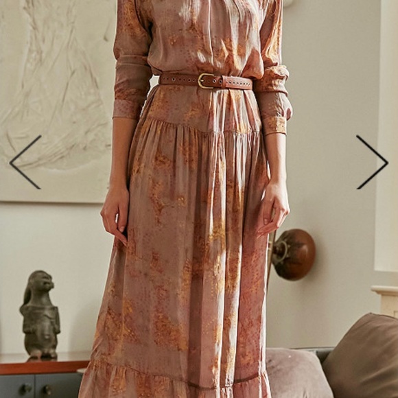 Free People Mes Desmoiselles taupe September maxi - Picture 6 of 11